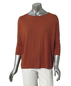 BLUSA AMPLA GUINÉ TERRACOTA