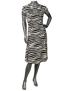 VESTIDO ESTAMPADO EM FLUITY BICHO