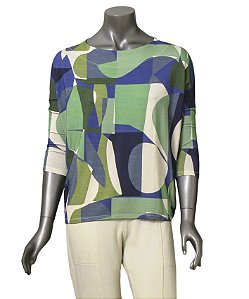 BLUSA AMPLA ESTAMPADA