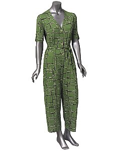 MACACÃO ESTAMPADO DORA VERDE