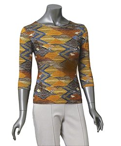 BLUSA ESTAMPADA TANGIER MANGAS 3/4