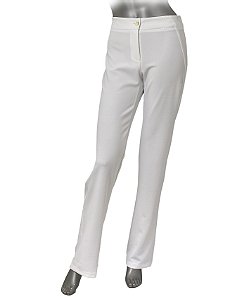 CALÇA EM CREPE CORTE DE ALFAIATARIA