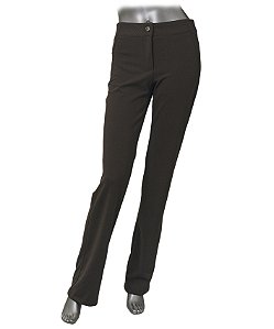 CALÇA EM CREPE CORTE DE ALFAIATARIA