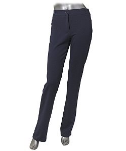 CALÇA EM CREPE CORTE ALFAIATARIA