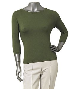 BLUSA BÁSICA GUINÉ ALECRIM COM MANGAS 3/4