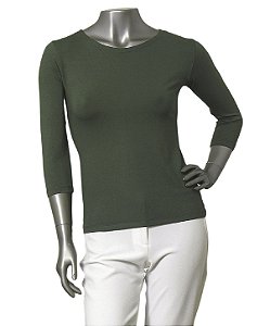 BLUSA BÁSICA GUINÉ ALECRIM COM MANGAS 3/4
