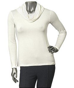 BLUSA COM GOLONA OFF WHITE