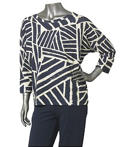 BLUSA MANGAS MORCEGO LISTAS