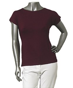 BLUSA BÁSICA GUINÉ BERINJELA SEM CAVAS