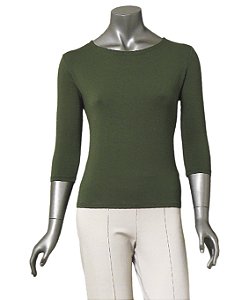 BLUSA BÁSICA GUINÉ VERDE MANGAS 3/4