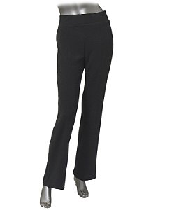 CALÇA EM CREPE DE MALHA PRETA
