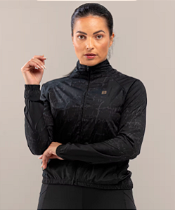 JAQUETA SIDE FURBO CORTA VENTO ASPEN SCRIPT FEMININA -PRETO - P