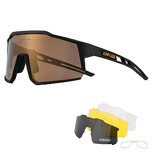 OCULOS KAPVOE KE9022 - PRETO LENTE DOURADA
