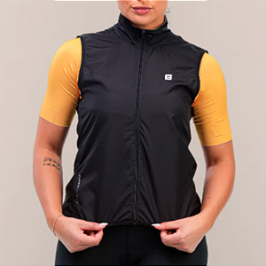 COLETE CICLISMO FURBO CORTA VENTO ZB INTENSE UNISSEX - PRETO - G