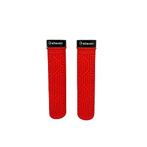 MANOPLA MTB SILICONE PREIUM 137MM COM TRAVA - VERMELHO M2