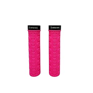 MANOPLA MTB SILICONE PREIUM 137MM COM TRAVA - ROSA