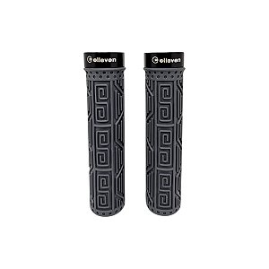MANOPLA MTB SILICONE PREIUM 137MM COM TRAVA - CINZA M2