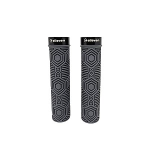 MANOPLA MTB SILICONE PREIUM 137MM COM TRAVA - CINZA M3