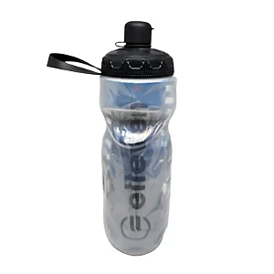 GARRAFA ELLEVEN ISOTERMI 590ML TAMPA PRETO/CINZA