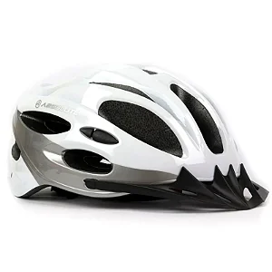 CAPACETE ABSOLUTE NERO BRANCO/PRATA TAM - G