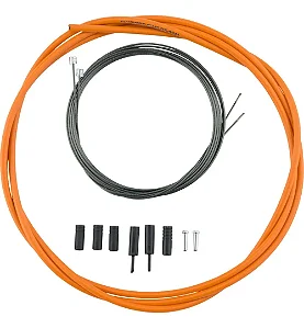 Kit Cabos E Conduíte De Câmbio Sti Speed Shimano Slr Ptfe LARANJA