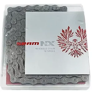 CORRENTE SRAM PC NX EAGLE 126 ELOS 12 VELOCIDADES CINZA