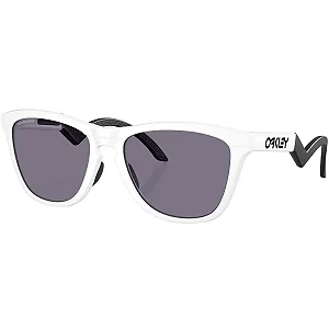 Óculos Oakley Frogskins Hybrid Duality Collection Matte White Lente Prizm Grey