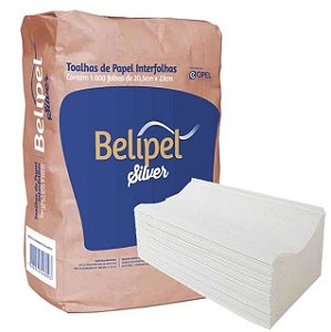 Papel Interfolha com 1.000 folhas - Branco Silver