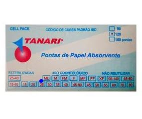 PONTA DE PAPEL ABSORVENTE CELL PACK Nº 25 - ( 120 UN )