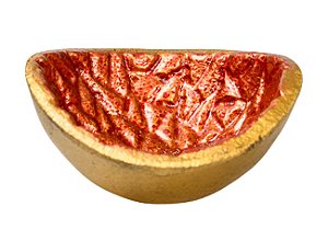 Incensário Milagros Bowl, ouro e vermelho - 7cm