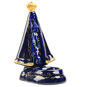 N. Sra. Aparecida com Incensário - Azul