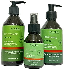 KIT RESISTANCE - SHAMPOO/MÁSCARA/TÔNICO -  ( 3 PRODUTOS )