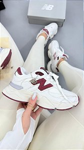 New Balance 9060 Feminino - Branco/Marsala
