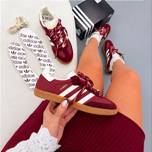 Adidas Samba OG Feminino - Bordô