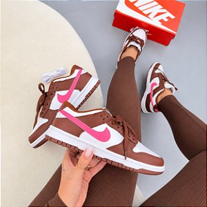 Nike Dunk Low Pro Luxo Feminino - Cacau/Pink