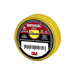 Fita Isolante com 10 Metros x 18 mm Amarela Imperial