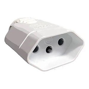 Pino Plug Prolongador Femea 2P+T 10A PB Branco Margirius