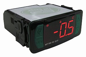 Controlador de Refrigeração/Degelo MT512E 110/220V -50 á 75°C Full Gauge