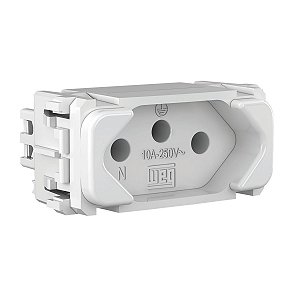 Módulo Tomada Weg Compose 2p+t 10a 250v Branco