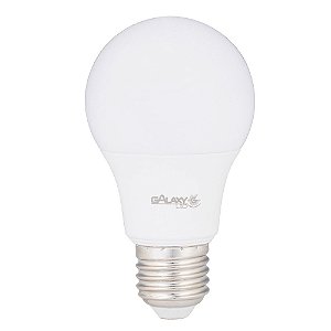 Lâmpada Led 9W E27 6500K Branca Bivolt A60 Galaxy