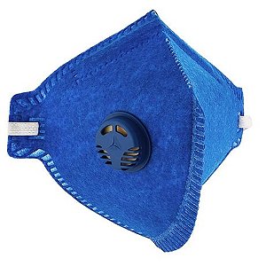Máscara de Proteção com Válvula P1 CA39238 Azul EPI
