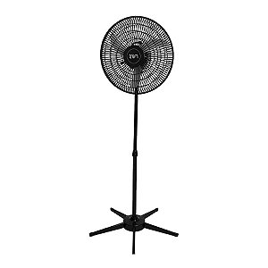 Ventilador Oscilante 50cm de Pedestal Preto Bivolt Aço Tron