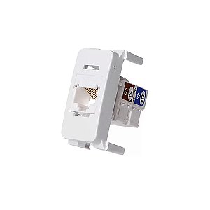 Módulo Tomada RJ45 CAT5E com Keystone Branco Sleek Margirius