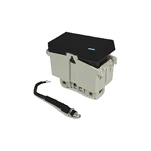 Módulo Interruptor Paralelo/Simples com Led Preto 10A Refinatto
