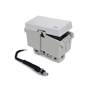 Módulo Interruptor Paralelo/Simples com Led Branco 10A Refinatto