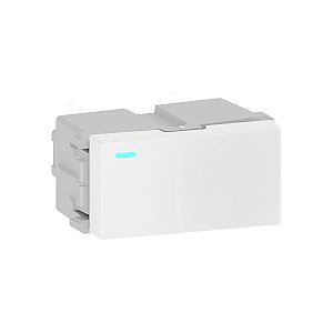 Módulo Interruptor Paralelo/Simples com Led Branco 10A Refinatto