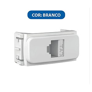 Módulo Tomada RJ45 com Keystone Branco Composé Weg