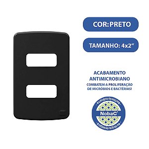 Placa Weg Composé 4X2 2 Posições Preto