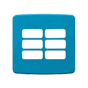 Placa Weg Composé 4X4 6 Posições Azul