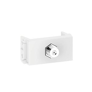 Módulo Tomada TV/Video Coaxial Branco Refinatto
